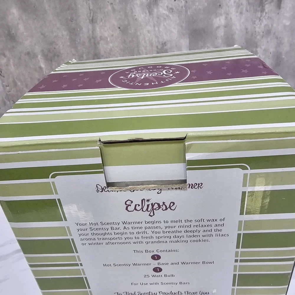 Scentsy Warmer Full‎ Size Retired Eclipse Metallic and Black New